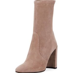 Stuart Weitzman Clinger Boots Booties Mojave Suede